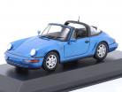 Porsche 911 (964) Carrera 2 Targa Byggeår 1991 blå metallisk 1:43 Minichamps