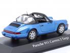 Porsche 911 (964) Carrera 2 Targa year 1991 blue metallic 1:43 Minichamps