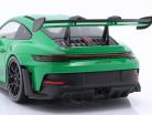 Porsche 911 (992) GT3 RS Anno di costruzione 2023 verde / nero cerchi 1:18 Minichamps