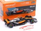 Lando Norris McLaren MCL60 #4 2do británico GP fórmula 1 2023 1:43 Bburago