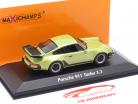 Porsche 911 (930) Turbo 3.3 Année de construction 1977 vert clair métallique 1:43 Minichamps