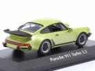 Porsche 911 (930) Turbo 3.3 Année de construction 1977 vert clair métallique 1:43 Minichamps