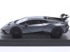 Lamborghini Huracan STO Année de construction 2021 Gris métallique 1:43 LookSmart