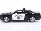 Dodge Challenger SRT8 Highway Patrol year 2009 black / white 1:18 GMP