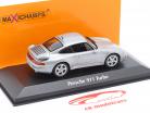 Porsche 911 Turbo S (993) Année de construction 1995 argent métallique 1:43 Minichamps