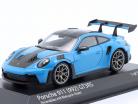 Porsche 911 (992) GT3 RS 2023 blau / dunkelsilberne Felgen 1:43 Minichamps