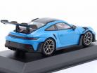 Porsche 911 (992) GT3 RS 2023 blu / argento scuro cerchi 1:43 Minichamps