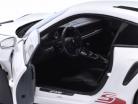 Porsche 911 (992) GT3 RS year 2022 white / red rims 1:18 Minichamps