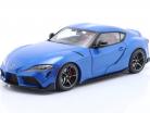 Toyota GR Supra Ano de construção 2021 horizonte azul metálico 1:18 Solido