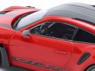 Porsche 911 (992) GT3 RS Ano de construção 2023 vermelho / prata aros 1:18 Minichamps