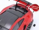 Porsche 911 (992) GT3 RS Bouwjaar 2023 rood / zilver velgen 1:18 Minichamps
