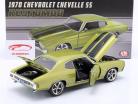 Chevrolet Chevelle SS Restomod 1970 verde / preto 1:18 GMP