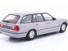 BMW 5 с ряд E34 Touring Год постройки 1996 Арктика серебро 1:18 Triple9