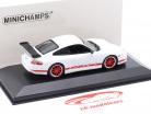 Porsche 911 (996) GT3 RS Byggeår 2002 hvid / Rød fælge 1:43 Minichamps
