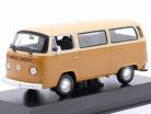 Volkswagen VW T2 bus Année de construction 1972 beige / brun 1:43 Minichamps