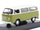 Volkswagen VW T2 Bus Année de construction 1972 vert / blanc 1:43 Minichamps