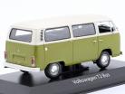 Volkswagen VW T2 Bus Année de construction 1972 vert / blanc 1:43 Minichamps