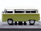 Volkswagen VW T2 Bus Ano de construção 1972 verde / branco 1:43 Minichamps