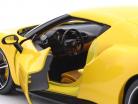 Ferrari 296 GTB Hybrid 830PS V6 Année de construction 2021 jaune 1:18 Bburago