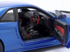 Nissan Skyline GT-R (R34) Nismo Z-Tune 2005 azul / negro 1:18 AUTOart