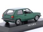 Volkswagen VW Golf II Ano de construção 1985 verde escuro metálico 1:43 Minichamps