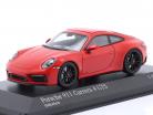 Porsche 911 (992) Carrera 4 GTS 2021 Indisk rød 1:43 Minichamps