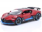 Bugatti Divo Ano de construção 1018 vermelho metálico 1:24 Maisto