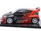 Toyota Pandem GR Yaris Advan Année de construction 2022 noir / rouge 1:43 Ixo