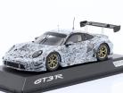 Porsche 911 (992) GT3 R Testcar Erlkönig 白 / 黒 1:43 Spark
