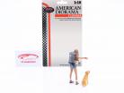 Диорама фигура ряд #705 турист с Собака 1:18 American Diorama