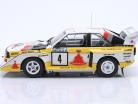 Audi Sport Quattro S1 E2 #4 第二名 集会 1000 Lakes 1985 Blomqvist, Cederberg 1:18 Ixo