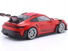 Porsche 911 (992) GT3 RS 2023 guardas vermelho / prata aros 1:18 Minichamps