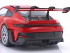 Porsche 911 (992) GT3 RS 2023 gardes rouge / argent jantes 1:18 Minichamps