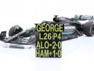 G. Russell Mercedes-AMG F1 W14 #63 7e Bahrein GP formule 1 2023 1:18 Minichamps