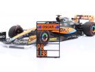 Oscar Piastri McLaren MCL60 #81 8 australsk GP formel 1 2023 1:18 Minichamps