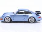 Porsche 911 (964) Turbo Bouwjaar 1990 horizonblauw metalen 1:18 Solido