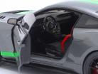 Ford Mustang GT500 Ano de construção 2020 cinza carbono metálico / verde neon 1:18 Solido
