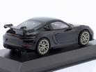 Porsche 718 (982) Cayman GT4 RS 2021 zwart / Neodymium velgen 1:43 Minichamps