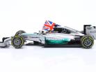 L. Hamilton Mercedes F1 W05 #44 ganhador Abu Dhabi GP Fórmula 1 Campeão mundial 2014 1:18 Minichamps