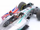 L. Hamilton Mercedes F1 W05 #44 winnaar Abu Dhabi GP formule 1 Wereldkampioen 2014 1:18 Minichamps