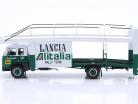 Fiat 673 Da corsa Auto Trasportatore Lancia Alitalia Rallye 1976 bianco / verde 1:43 Ixo