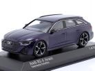 Audi RS 6 Avant Año de construcción 2019 Violeta metálico 1:43 Minichamps