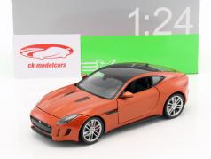 Jaguar F-Type Coupe 築 2015 オレンジ 1:24 Welly