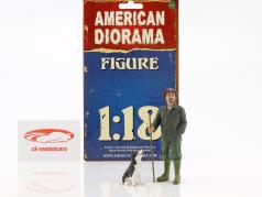 kunde Patrick & hund 1:18 American Diorama