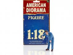mekaniker Doug fyldning motor olie 1:18 amerikansk Diorama
