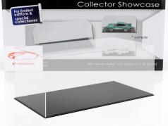 High quality showcase for 1 Modelcar in scale 1:12 or 2 modelcars in scale 1:18 black SAFE