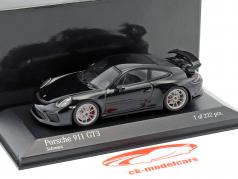 Porsche 911 (991 II) GT3 année de construction 2017 noir 1:43 Minichamps