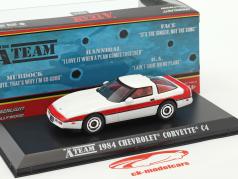 Chevrolet Corvette C4 Bouwjaar 1984 tv-serie The A-Team (1983-87) wit / rood 1:43 Greenlight