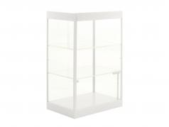 Single cabinet with 2 mobile Led Lamps for model cars in the scale 1:18,1:24,1:43 White Triple9