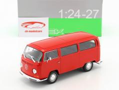 Volkswagen VW T2 autobús año de construcción 1972 rojo 1:24 Welly